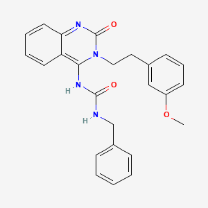 (E)-1-benzyl-3-(3-(3-methoxyphenethyl)-2-oxo-2,3-dihydroquinazolin-4(1H)-ylidene)urea