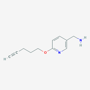 molecular formula C11H14N2O B1410938 [6-(Pent-4-ynyloxy)pyridin-3-yl]methylamine CAS No. 1993316-69-0