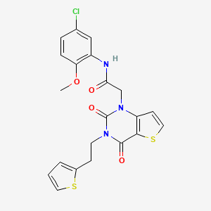 N-(5-chloro-2-methoxyphenyl)-2-(2,4-dioxo-3-(2-(thiophen-2-yl)ethyl)-3,4-dihydrothieno[3,2-d]pyrimidin-1(2H)-yl)acetamide