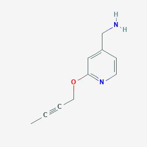 molecular formula C10H12N2O B1410940 [2-(But-2-ynyloxy)pyridin-4-yl]methylamine CAS No. 1936421-86-1