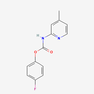 molecular formula C13H11FN2O2 B1410946 4-Fluorophenyl 4-methylpyridin-2-ylcarbamate CAS No. 1989954-54-2