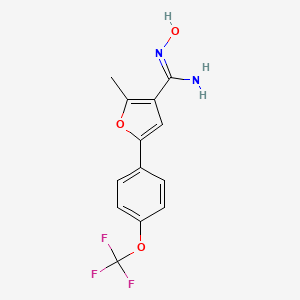 N-Hydroxy-2-methyl-5-(4-trifluoromethoxy-phenyl)-furan-3-carboxamidine