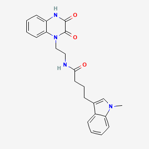 N-[2-(2,3-dioxo-3,4-dihydroquinoxalin-1(2H)-yl)ethyl]-4-(1-methyl-1H-indol-3-yl)butanamide