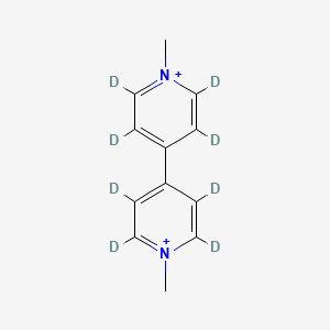 2,3,5,6-Tetradeuterio-1-methyl-4-(2,3,5,6-tetradeuterio-1-methylpyridin-1-ium-4-yl)pyridin-1-ium