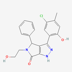 3-(5-chloro-2-hydroxy-4-methylphenyl)-5-(2-hydroxyethyl)-4-phenyl-4,5-dihydropyrrolo[3,4-c]pyrazol-6(2H)-one