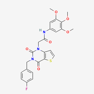 2-(3-(4-fluorobenzyl)-2,4-dioxo-3,4-dihydrothieno[3,2-d]pyrimidin-1(2H)-yl)-N-(3,4,5-trimethoxyphenyl)acetamide