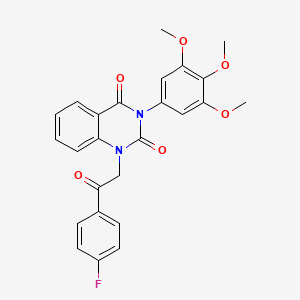 1-[2-(4-fluorophenyl)-2-oxoethyl]-3-(3,4,5-trimethoxyphenyl)quinazoline-2,4(1H,3H)-dione