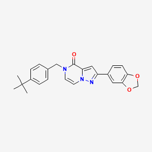 2-(1,3-benzodioxol-5-yl)-5-(4-tert-butylbenzyl)pyrazolo[1,5-a]pyrazin-4(5H)-one