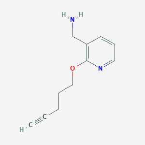 molecular formula C11H14N2O B1410963 [2-(Pent-4-ynyloxy)pyridin-3-yl]methylamine CAS No. 1993316-74-7