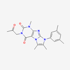 6-(3,5-Dimethylphenyl)-4,7,8-trimethyl-2-(2-oxopropyl)purino[7,8-a]imidazole-1,3-dione