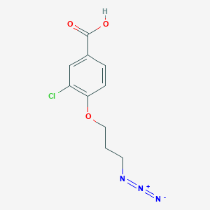 molecular formula C10H10ClN3O3 B1410970 4-(3-Azidopropoxy)-3-chlorobenzoic acid CAS No. 2096987-16-3