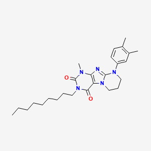 9-(3,4-dimethylphenyl)-1-methyl-3-nonyl-7,8-dihydro-6H-purino[7,8-a]pyrimidine-2,4-dione