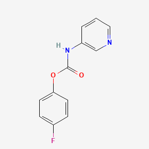 molecular formula C12H9FN2O2 B1410971 (4-Fluorophenyl) N-pyridin-3-ylcarbamate CAS No. 1993323-55-9