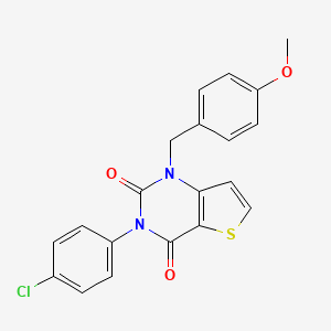 3-(4-chlorophenyl)-1-(4-methoxybenzyl)thieno[3,2-d]pyrimidine-2,4(1H,3H)-dione