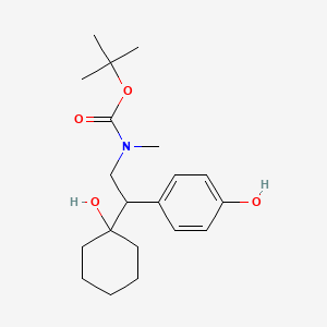 tert-butyl N-[2-(1-hydroxycyclohexyl)-2-(4-hydroxyphenyl)ethyl]-N-methylcarbamate