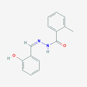 molecular formula C15H14N2O2 B14109746 (E)-N'-(2-hydroxybenzylidene)-2-methylbenzohydrazide 