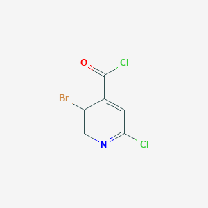 molecular formula C6H2BrCl2NO B1410978 5-Bromo-2-chloroisonicotinoyl chloride CAS No. 1935952-61-6