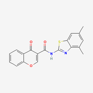 N-(4,6-dimethylbenzo[d]thiazol-2-yl)-4-oxo-4H-chromene-3-carboxamide