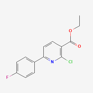 Ethyl 2-chloro-6-(4-fluorophenyl)nicotinate