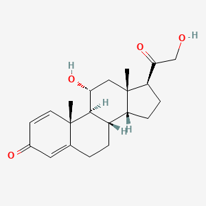 (8S,9S,10R,11R,13S,14R,17S)-11-hydroxy-17-(2-hydroxyacetyl)-10,13-dimethyl-6,7,8,9,11,12,14,15,16,17-decahydrocyclopenta[a]phenanthren-3-one