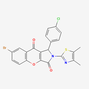 7-Bromo-1-(4-chlorophenyl)-2-(4,5-dimethyl-1,3-thiazol-2-yl)-1,2-dihydrochromeno[2,3-c]pyrrole-3,9-dione