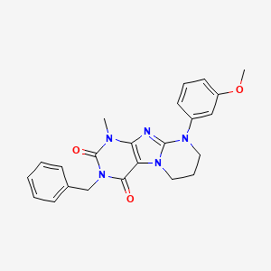 3-benzyl-9-(3-methoxyphenyl)-1-methyl-7,8-dihydro-6H-purino[7,8-a]pyrimidine-2,4-dione