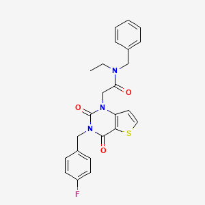 N-benzyl-N-ethyl-2-(3-(4-fluorobenzyl)-2,4-dioxo-3,4-dihydrothieno[3,2-d]pyrimidin-1(2H)-yl)acetamide