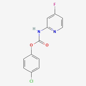 molecular formula C12H8ClFN2O2 B1410983 4-Chlorophenyl 4-fluoropyridin-2-ylcarbamate CAS No. 1993323-78-6