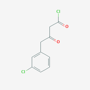 molecular formula C10H8Cl2O2 B1410985 3-Oxo-4-(3-chlorophenyl)butanoyl chloride CAS No. 1989991-45-8