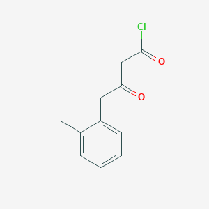 molecular formula C11H11ClO2 B1410986 3-Oxo-4-(2-methylphenyl)butanoyl chloride CAS No. 2169029-81-4