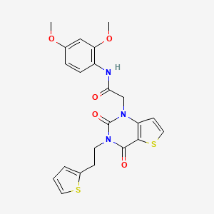 N-(2,4-dimethoxyphenyl)-2-(2,4-dioxo-3-(2-(thiophen-2-yl)ethyl)-3,4-dihydrothieno[3,2-d]pyrimidin-1(2H)-yl)acetamide