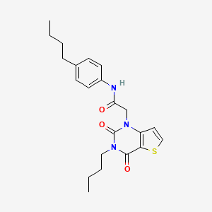 2-(3-butyl-2,4-dioxo-3,4-dihydrothieno[3,2-d]pyrimidin-1(2H)-yl)-N-(4-butylphenyl)acetamide