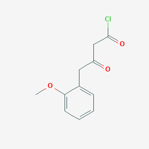 molecular formula C11H11ClO3 B1410987 3-Oxo-4-(2-methoxyphenyl)butanoyl chloride CAS No. 1989983-11-0