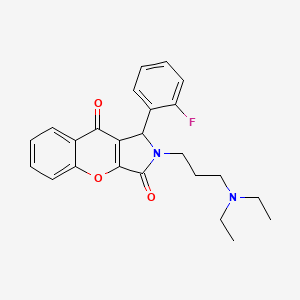 2-[3-(Diethylamino)propyl]-1-(2-fluorophenyl)-1,2-dihydrochromeno[2,3-c]pyrrole-3,9-dione