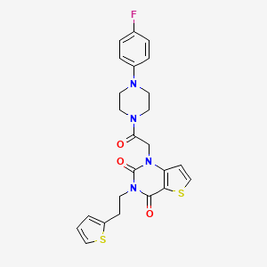 1-(2-(4-(4-fluorophenyl)piperazin-1-yl)-2-oxoethyl)-3-(2-(thiophen-2-yl)ethyl)thieno[3,2-d]pyrimidine-2,4(1H,3H)-dione