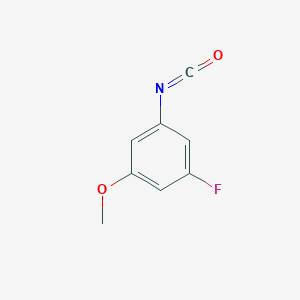 molecular formula C8H6FNO2 B1410990 1-Fluoro-3-isocyanato-5-methoxybenzene CAS No. 1174233-38-5