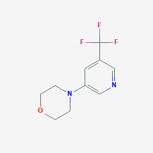 molecular formula C10H11F3N2O B1410991 3-(Morpholin-4-yl)-5-(trifluoromethyl)pyridine CAS No. 1987007-22-6