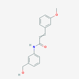 molecular formula C17H17NO3 B14109910 n-(3-(Hydroxymethyl)phenyl)-3-(3-methoxyphenyl)acrylamide 