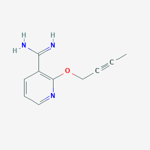 molecular formula C10H11N3O B1410992 2-(But-2-ynyloxy)pyridine-3-carboximidamide CAS No. 1924322-12-2