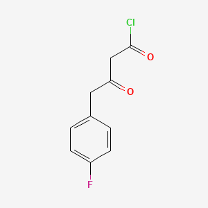molecular formula C10H8ClFO2 B1410994 3-Oxo-4-(4-fluorophenyl)butanoyl chloride CAS No. 1989982-97-9