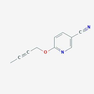 molecular formula C10H8N2O B1410998 6-(But-2-ynyloxy)nicotinonitrile CAS No. 1935969-05-3