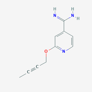 molecular formula C10H11N3O B1410999 2-(But-2-ynyloxy)pyridine-4-carboximidamide CAS No. 1924322-09-7