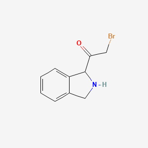 molecular formula C10H10BrNO B1411004 2-Bromo-1-(2,3-dihydroisoindol-1-yl)ethanone CAS No. 1936234-64-8