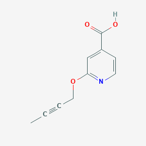 molecular formula C10H9NO3 B1411005 2-(But-2-ynyloxy)isonicotinic acid CAS No. 1935287-77-6