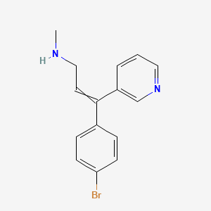 3-(4-bromophenyl)-N-methyl-3-(pyridin-3-yl)prop-2-en-1-amine