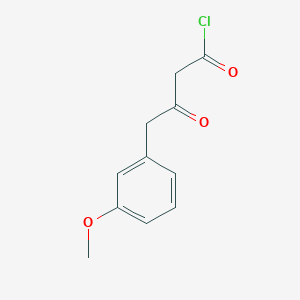 molecular formula C11H11ClO3 B1411007 3-Oxo-4-(3-methoxyphenyl)butanoyl chloride CAS No. 1984038-12-1