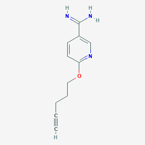 molecular formula C11H13N3O B1411010 6-(Pent-4-ynyloxy)pyridine-3-carboximidamide CAS No. 1987123-22-7