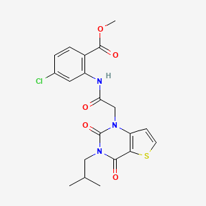 methyl 4-chloro-2-({[3-(2-methylpropyl)-2,4-dioxo-3,4-dihydrothieno[3,2-d]pyrimidin-1(2H)-yl]acetyl}amino)benzoate