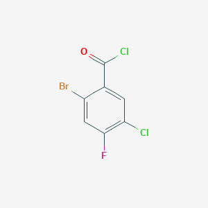 molecular formula C7H2BrCl2FO B1411015 2-Bromo-5-chloro-4-fluorobenzoyl chloride CAS No. 1805105-25-2