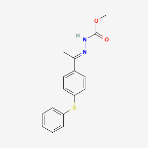 (Z)-methyl 2-(1-(4-(phenylthio)phenyl)ethylidene)hydrazinecarboxylate